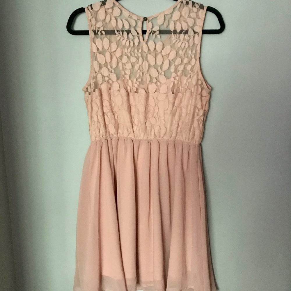 Mid-thigh Blush Dress